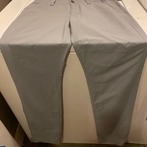 Under Armour UA Mens Match Play Golf Pants 30x36 Gray Straight Loose 1248089